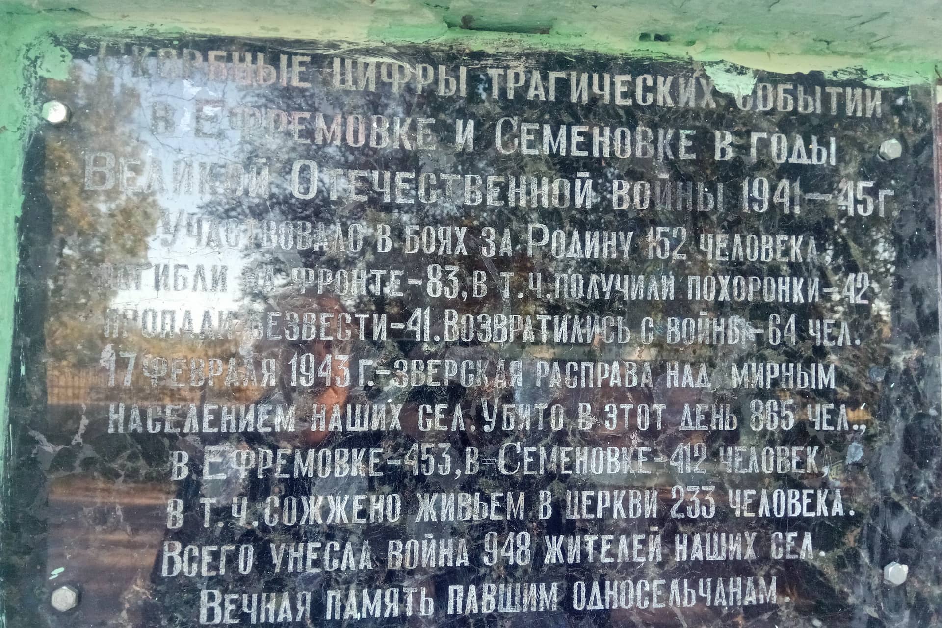 Єфремівський меморіал 2021